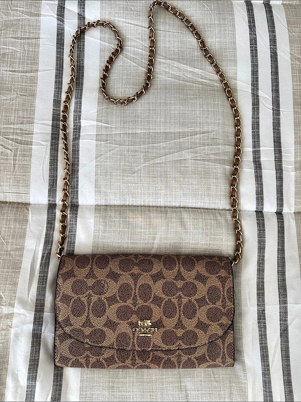 Crossbody fashion bag In Signature Canvas Brown